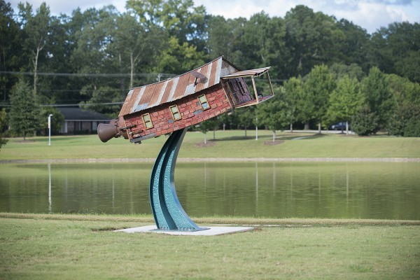 Honorable Mention: Robbie Barber (Waco, Texas, b. 1964), Dreams of Flying,
2011, welded steel, paint, found objects