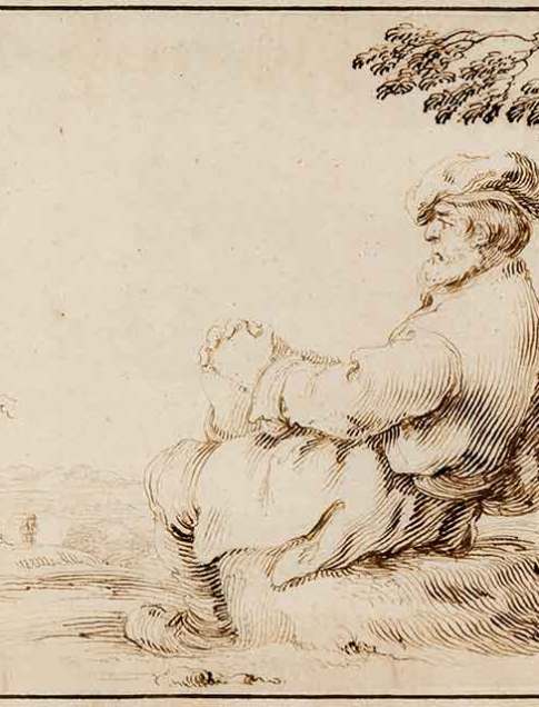 Stefano della Bella
(Italian, 1610–1664)
A Man Seated Under a Tree
Pen and brown ink
Courtesy Richard A. Berman