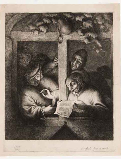 Adriaen van Ostade
(Dutch, 1610–1685)
The Singers, ca. 1660–70
Etching
Fourth state of seven
Courtesy David Tunick, Inc.