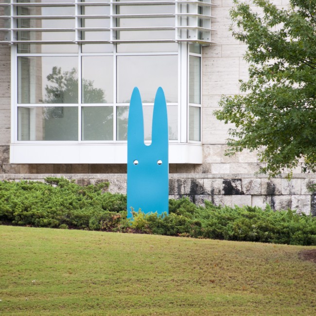 Jeffie Brewer (Texas, b. 1971), Bunny, 2013, steel, ca. 120 x 36 x 36 inches