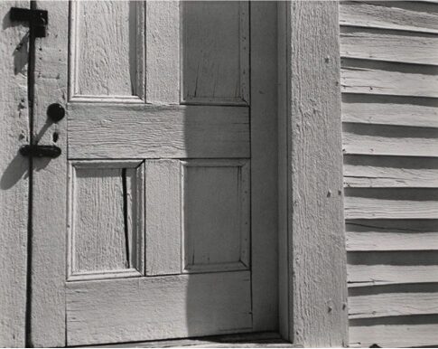 Edward Weston
(American, 1886–1958)
Church Door, Hornitos, 1940
Printed ca. 1951–52
Initialed and dated on mount
Gelatin silver print mounted to board
Courtesy of Bruce Silverstein Gallery
