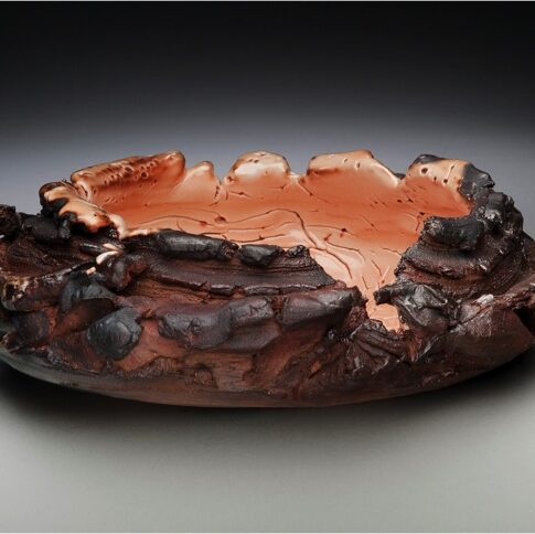 Richard Stonis 
(Atlanta, Georgia, b. 1944) 
Dish #27, 2013
Stoneware/wood fire 
3 ½ H x 10 W x 10 D inches