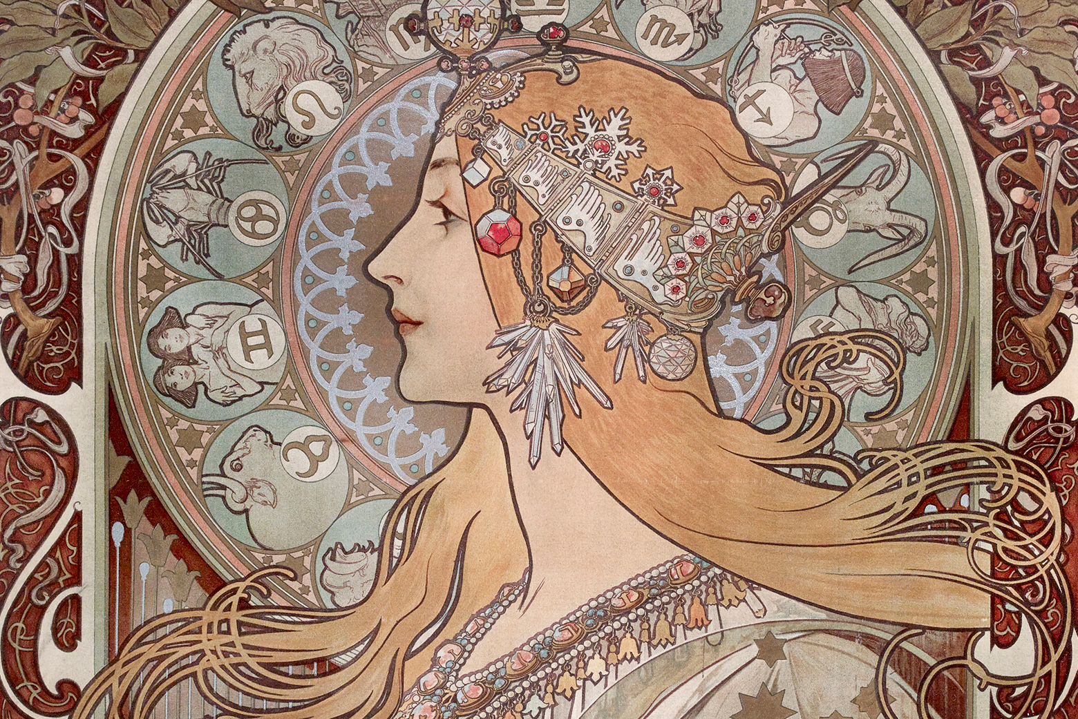 #MuseumFromHome: Mucha Coloring Pages