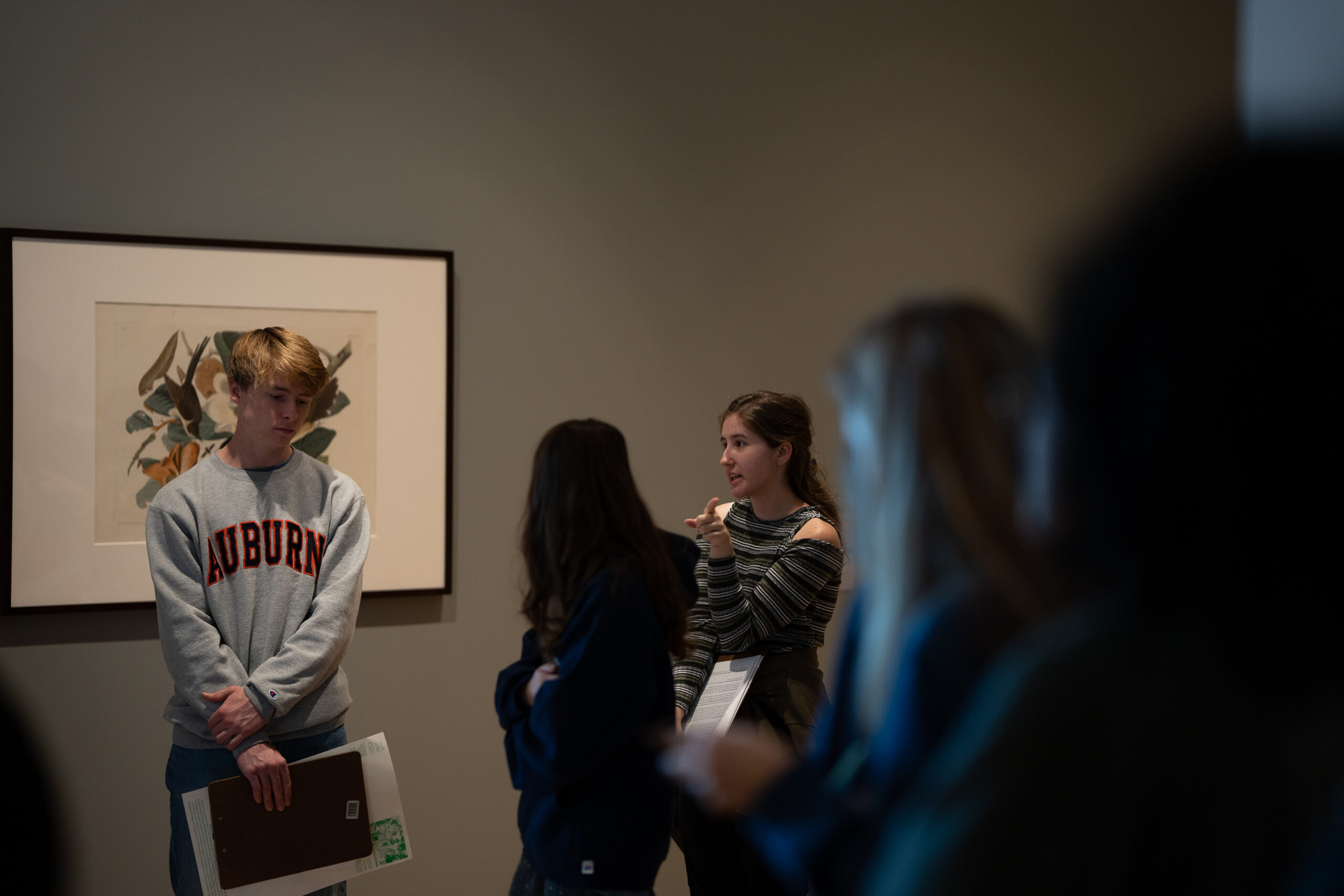 2022_11-17 Manon with Class-21 Five students attend class in gallery